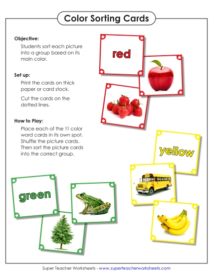 Multiple Colors - Color Sorting Cards (Photographs) Multiple Colors - Color Sorting Cards (Photographs)