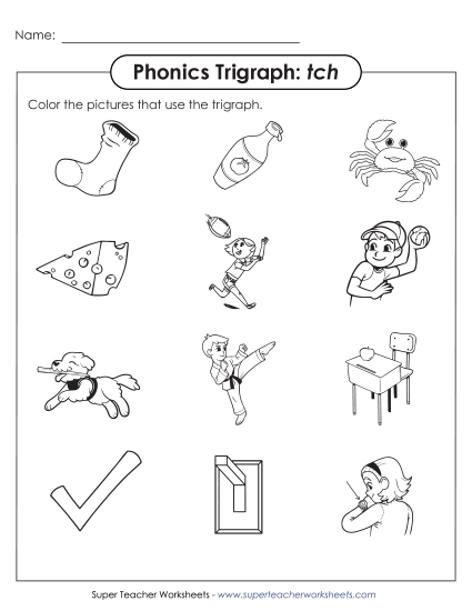 Worksheets - Color TCH Pictures