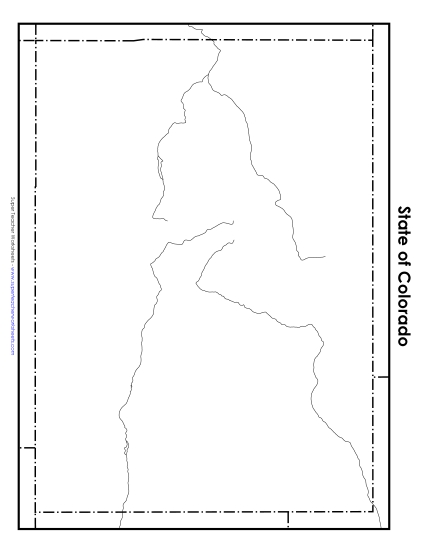 Maps - Colorado: Blank Map Maps - Colorado: Blank Map