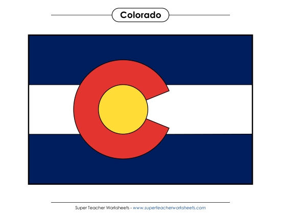 Flags & Seals - Colorado State Flag (Full-Color Version) Flags & Seals - Colorado State Flag (Full-Color Version)