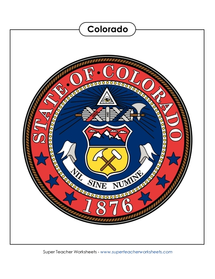 Flags & Seals - Colorado State Seal (Full-Color Version) Flags & Seals - Colorado State Seal (Full-Color Version)