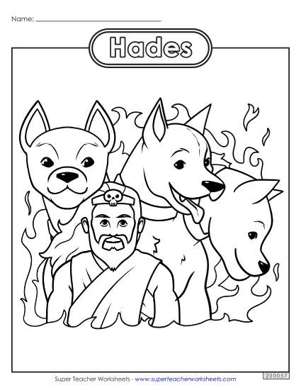 Coloring Pages - Coloring Page: Hades Coloring Pages - Coloring Page: Hades