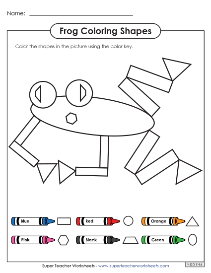 Coloring Pages - Coloring Shapes - Frog