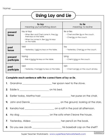 Commonly Confused Verbs - Commonly Confused Verbs: Lay and Lie