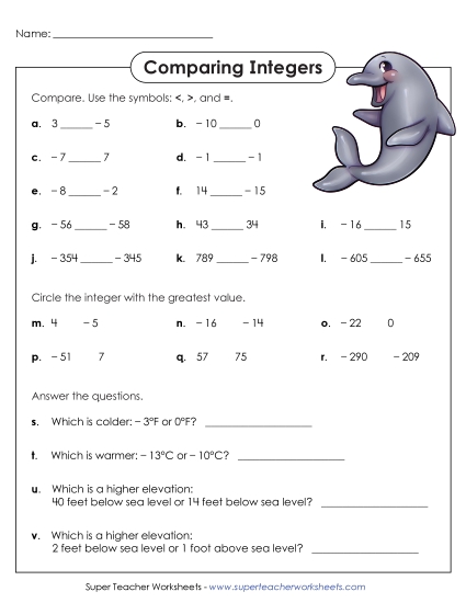 Basic Integers - Comparing Integers
