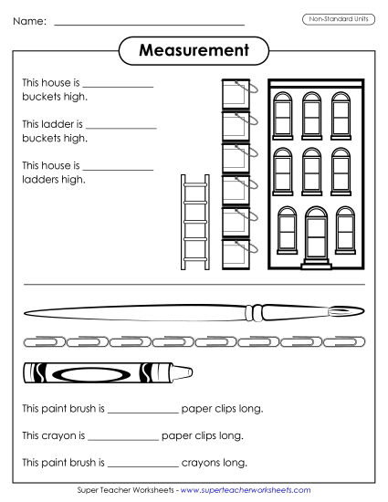 Compare Nonstandard Measurements - Comparing Non-Standard Measurements