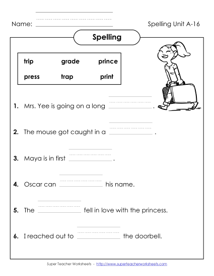 Worksheets - Complete the Sentences (A-16) Worksheets - Complete the Sentences (A-16)