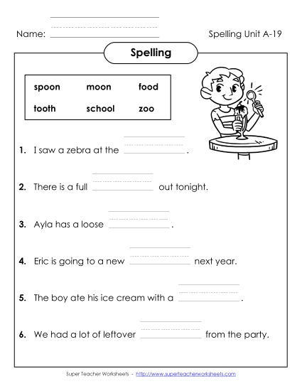 Worksheets - Complete the Sentences (A-19) Worksheets - Complete the Sentences (A-19)