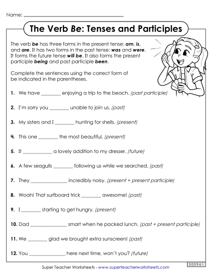 All Tenses & Participles - Complete the Sentences (All Tenses & Participles)