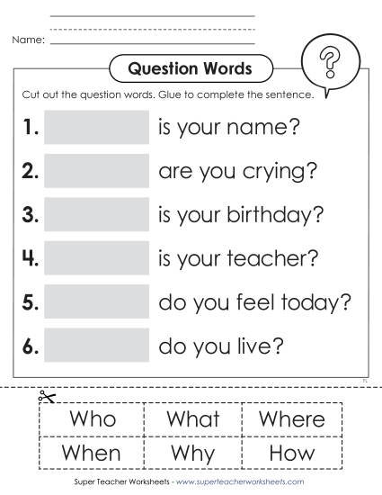 Cut & Glue Activities - Complete the Sentences (Cut & Glue) Cut & Glue Activities - Complete the Sentences (Cut & Glue)