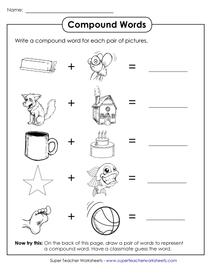 Basic - Compound Word Picture Puzzles #2