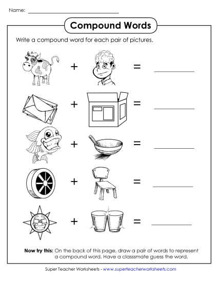 Basic - Compound Word Picture Puzzles #3