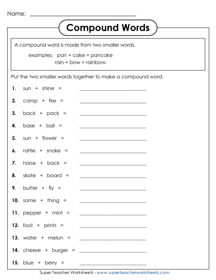 Basic - Compound Words 1