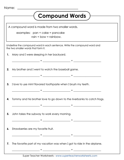 Basic - Compound Words 2