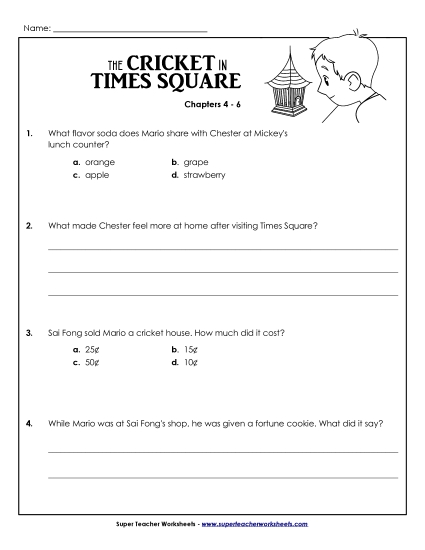 Chapters 4 - 6 - Comprehension Questions: Chapters 4 - 6