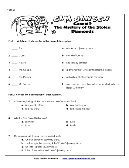 Whole Book - Comprehension Questions (Whole Book)