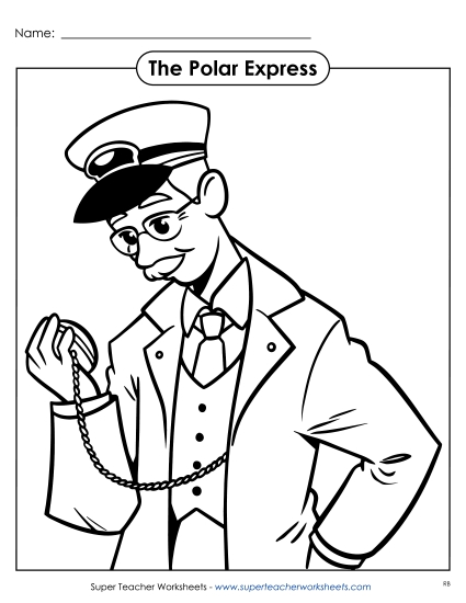 Coloring Pages - Conductor Coloring Page