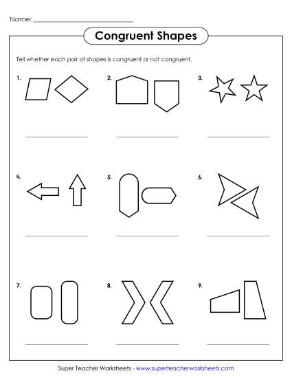 Identify Congruence or Similarity - Congruent Shapes - 2 Identify Congruence or Similarity - Congruent Shapes - 2