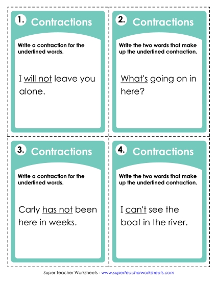 Contractions (ELA) Contractions (ELA)
