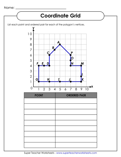 Basic (Positive Numbers to 20) - Coordinate Grid - Polygon (Basic) Basic (Positive Numbers to 20) - Coordinate Grid - Polygon (Basic)