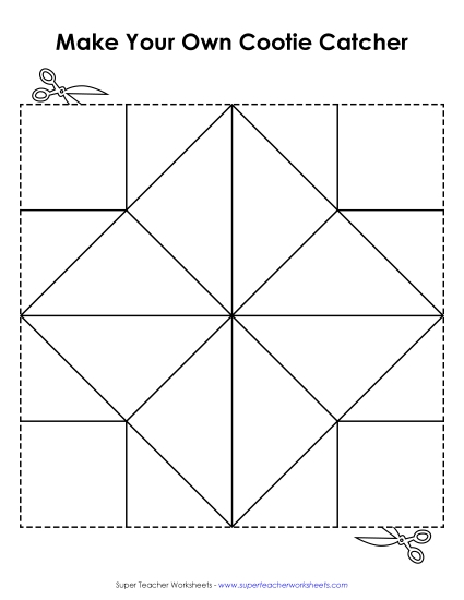 Blank Cootie Catcher Templates - Cootie Catcher Blank Template Blank Cootie Catcher Templates - Cootie Catcher Blank Template