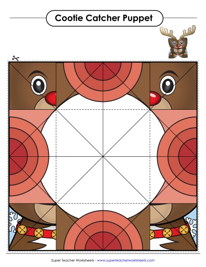 Cootie Catchers - Cootie Catcher Reindeer