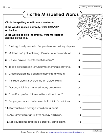 Worksheets and Puzzles - Correct or Incorrect? (Christmas)