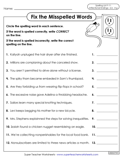 Worksheets and Puzzles - Correct or Incorrect? (F-11)