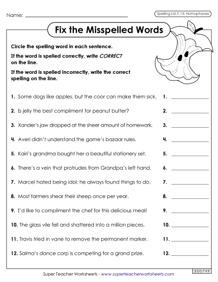 Worksheets and Puzzles - Correct or Incorrect? (F-13)