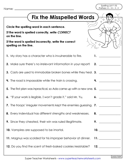 Worksheets and Puzzles - Correct or Incorrect? (F-18)