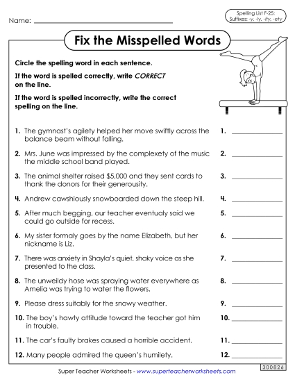 Worksheets and Puzzles - Correct or Incorrect? (F-25) 