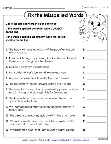 Worksheets and Puzzles - Correct or Incorrect? (F-5)