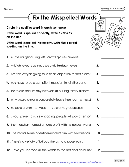 Worksheets and Puzzles - Correct or Incorrect? (F-9)