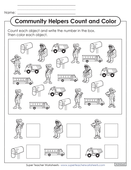Counting - Count the Objects Worksheet 1