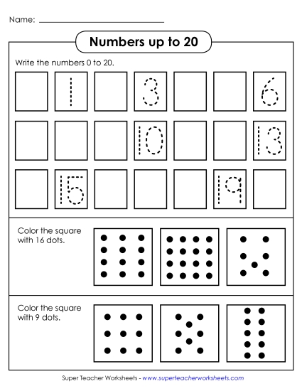 Counting Up to 20 - Counting 0 Through 20 Counting Up to 20 - Counting 0 Through 20
