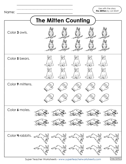 Counting - Counting and Coloring (Up to 10)
