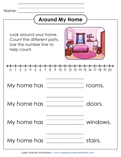 Counting Up to 20 - Counting Around My Home Counting Up to 20 - Counting Around My Home