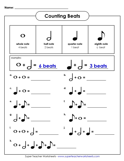 Counting Beats - Counting Beats (Basic) Counting Beats - Counting Beats (Basic)