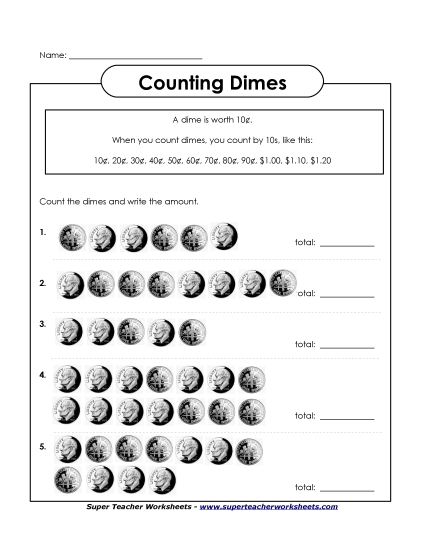 Counting Dimes 2