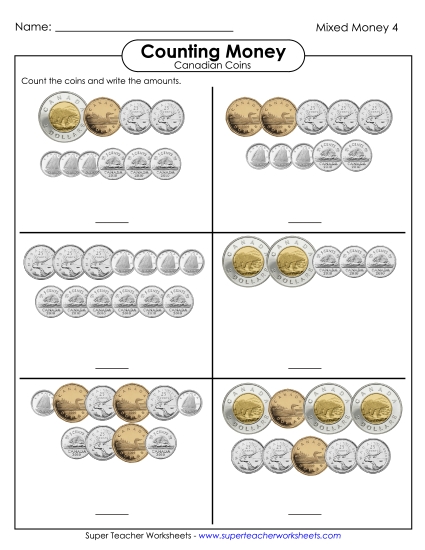 Mixed Coins - Counting Mixed Coins 2 Mixed Coins - Counting Mixed Coins 2
