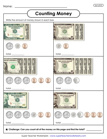 Amounts Up to $12 - Counting Money 1 (Up to $12) Amounts Up to $12 - Counting Money 1 (Up to $12)