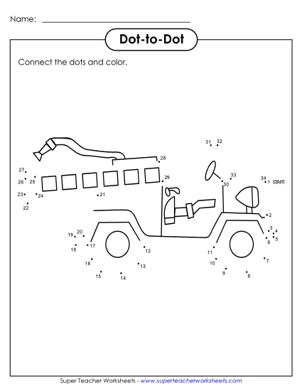 Basic Counting - Counting to 34: Firetruck