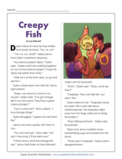 Fiction Stories - Creepy Fish Fiction Stories - Creepy Fish