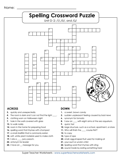 Worksheets - Crossword (D-2)