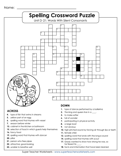 Worksheets - Crossword (D-21) Worksheets - Crossword (D-21)