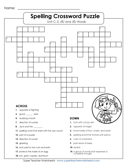 Worksheets - Crossword Puzzle (C-2)