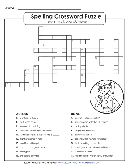 Worksheets - Crossword Puzzle (C-4)