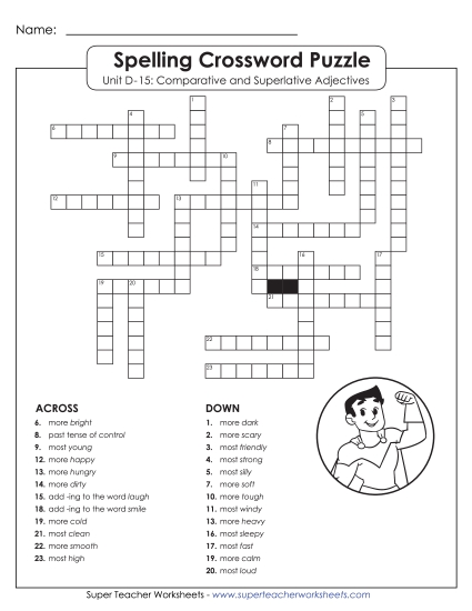 Worksheets - Crossword Puzzle (D-15)