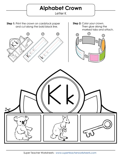 Craft - Crown: Letter K Craft - Crown: Letter K