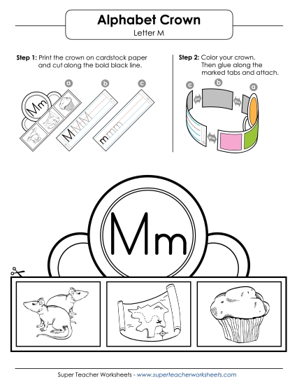 Craft - Crown: Letter M Craft - Crown: Letter M